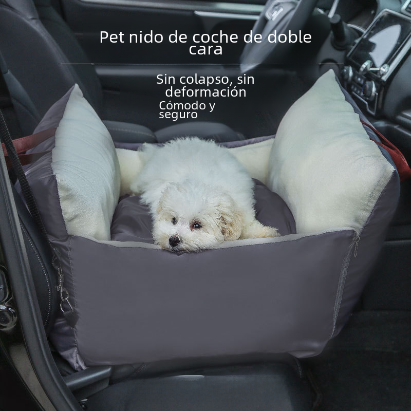 Cozy Pounce™ Double-Sided Waterproof Pet Car Seat Bed