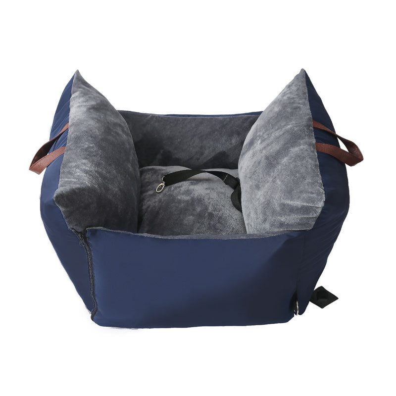 Cozy Pounce™ Double-Sided Waterproof Pet Car Seat Bed