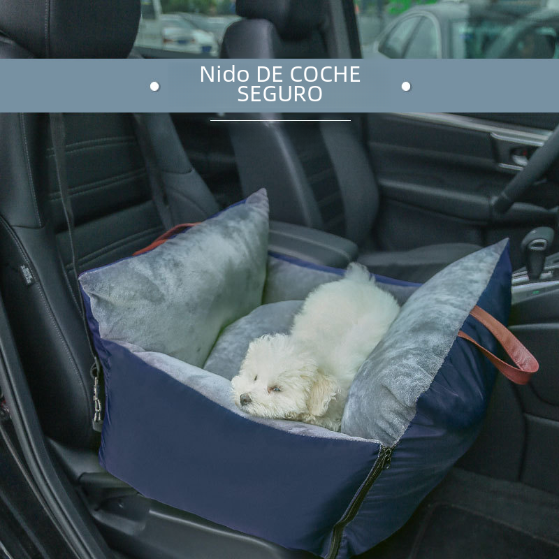 Cozy Pounce™ Double-Sided Waterproof Pet Car Seat Bed